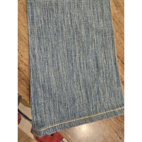 Women's vintage Y2K Mid-rise Jeans Straight 90's Light Denim Pants Blue boot cut - Picture 4 of 16